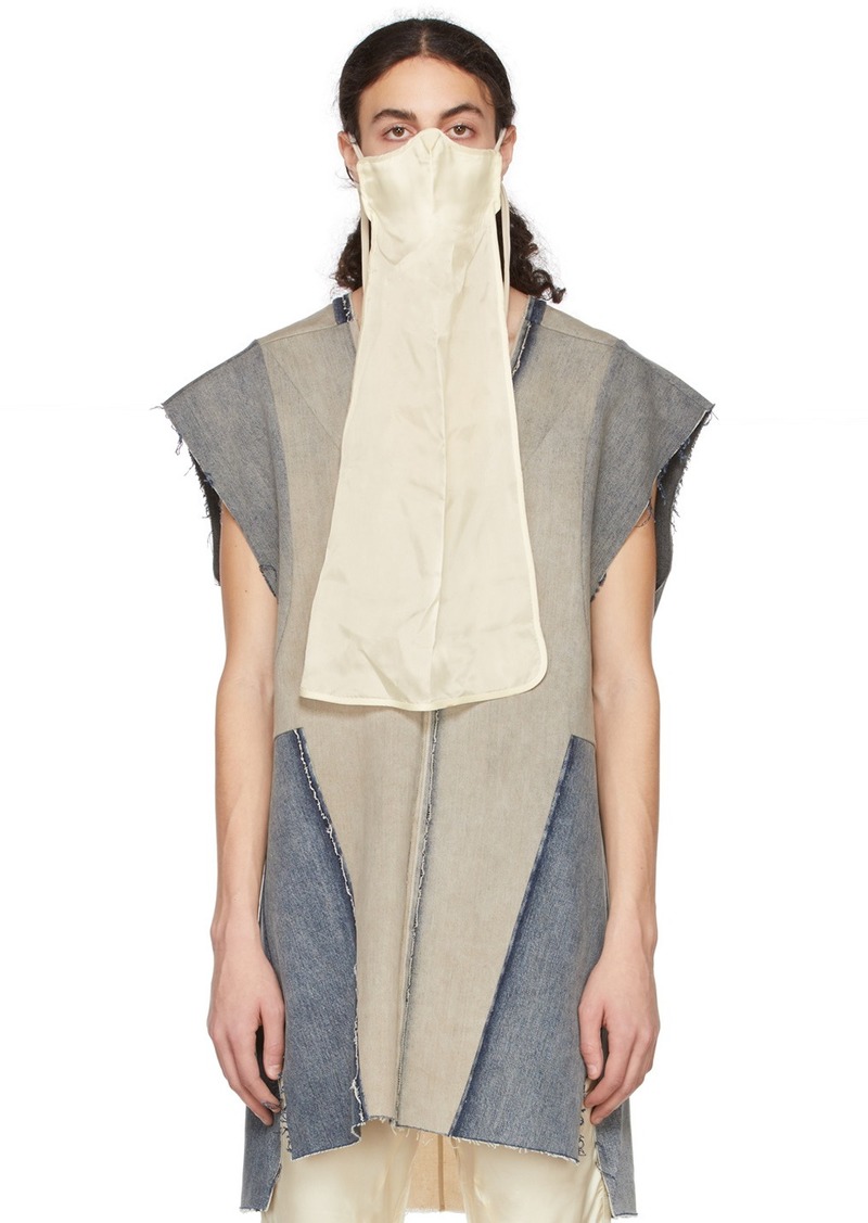 Rick Owens Off-White Long Face Mask