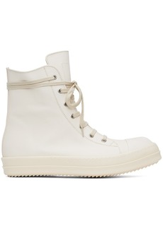 Rick Owens Off-White Porterville Washed Calf Sneakers