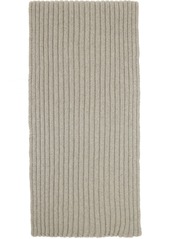 Rick Owens Off-White Ribbed Scarf