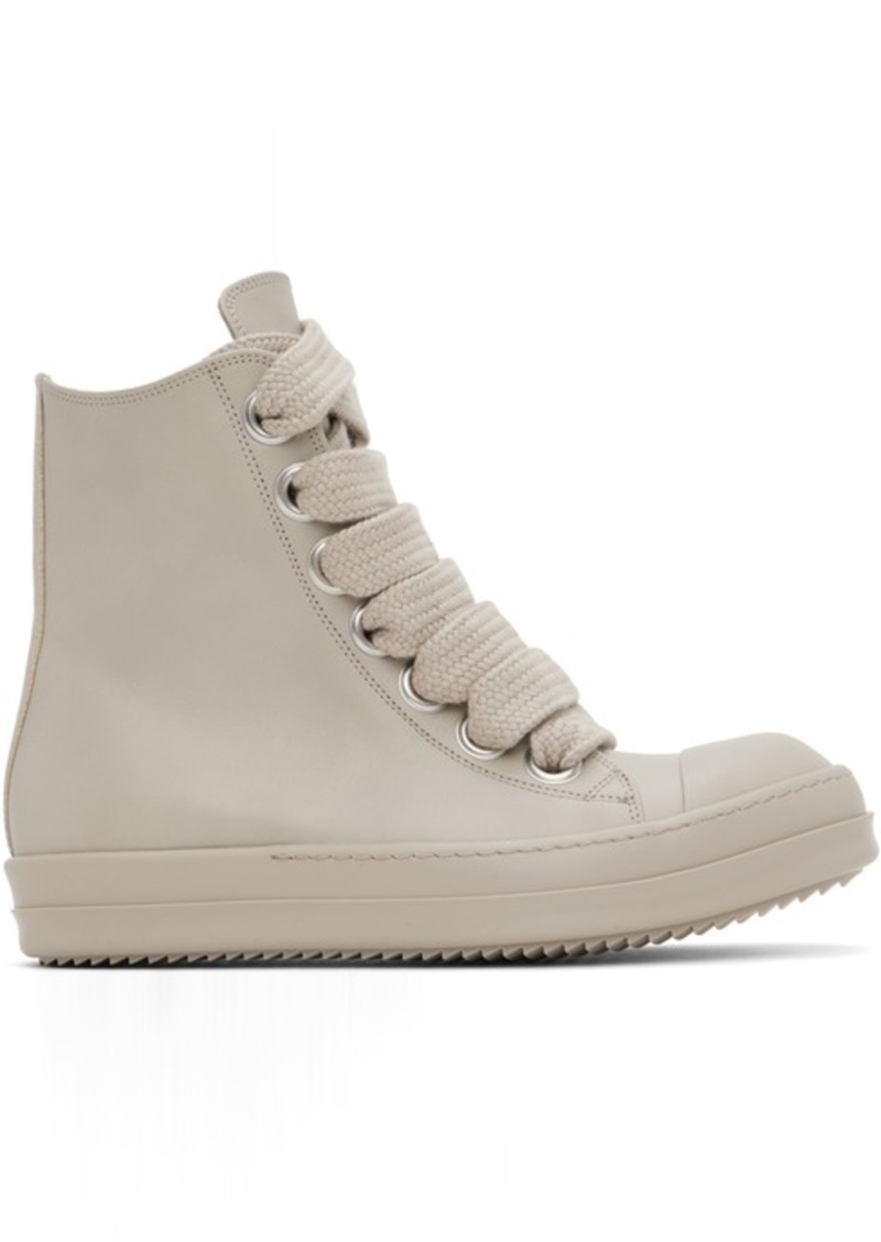 Rick Owens Off-White Washed Calf Sneakers