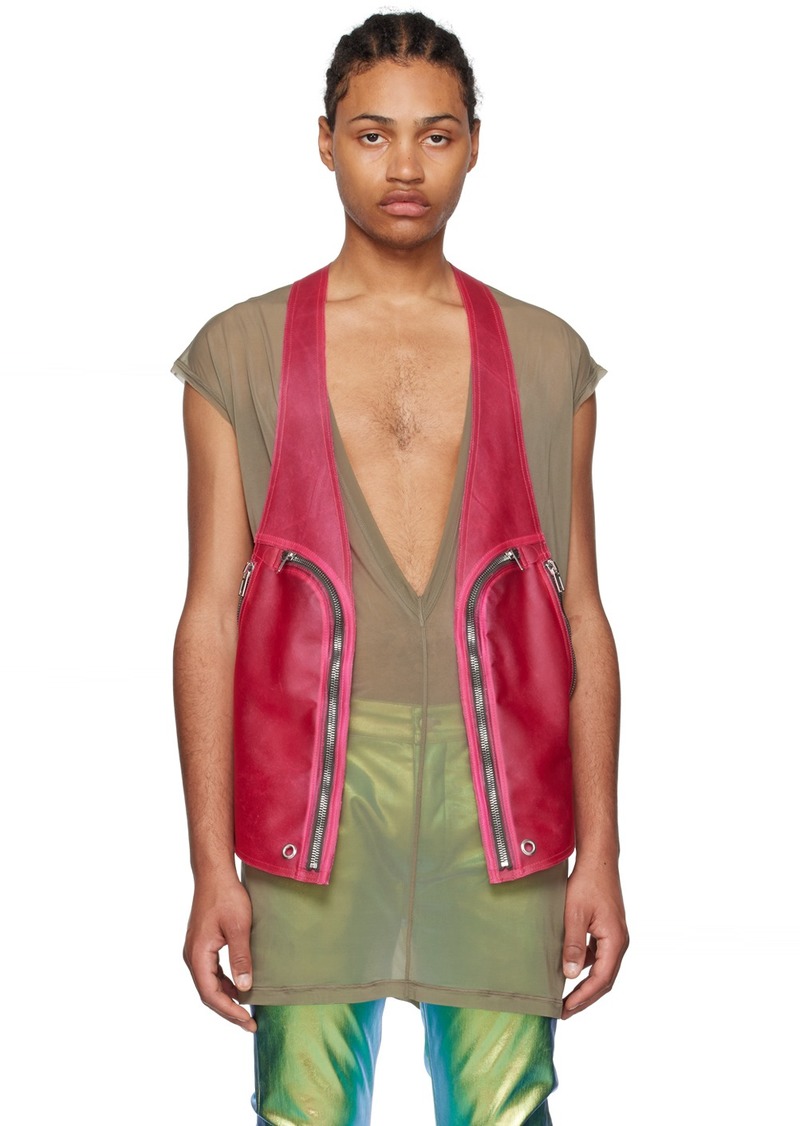 Rick Owens Pink Bauhaus Vest