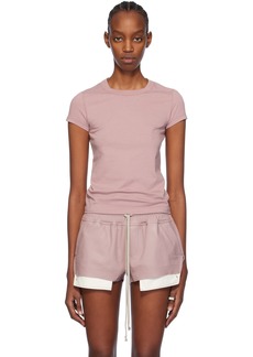 Rick Owens Pink Cropped Level T-Shirt