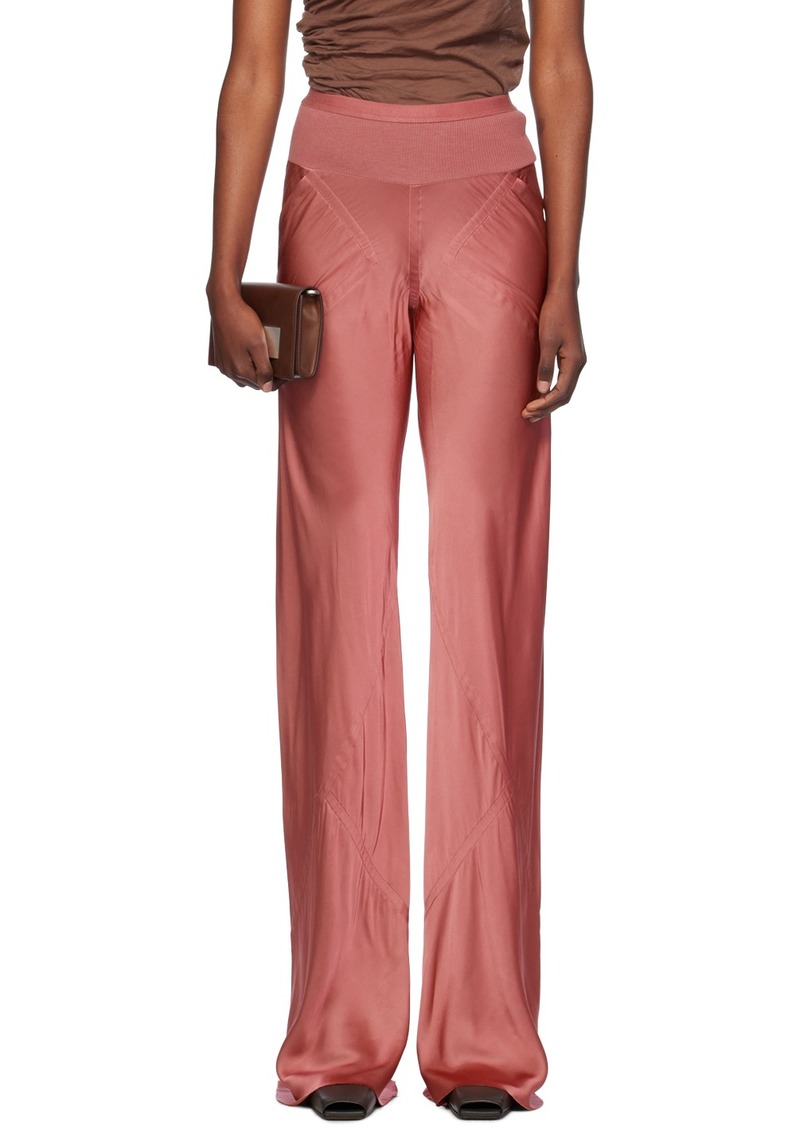 Rick Owens Pink Porterville Bias Lounge Pants