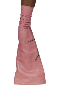 Rick Owens Pink Porterville Cargowedge Boots