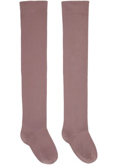 Rick Owens Pink Semi-Sheer Socks