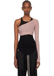 Rick Owens Pink Ziggy Long Sleeve T-Shirt