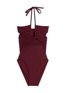 RICK OWENS ‘Prong' one piece swimsuit