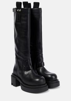 Rick Owens Pull On leather knee-high boots