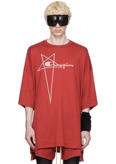 Rick Owens Red Champion Edition Tommy T-Shirt