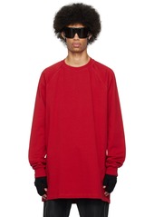 Rick Owens Red Crewneck Sweatshirt