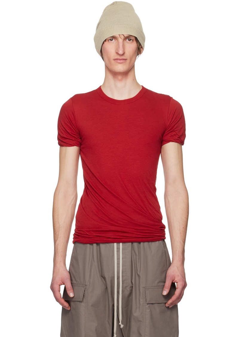Rick Owens Red Double T-Shirt