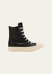 Rick Owens Scarpe Leather High-Top Sneakers