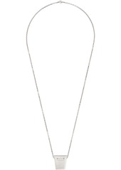 Rick Owens Silver Dogtag Necklace