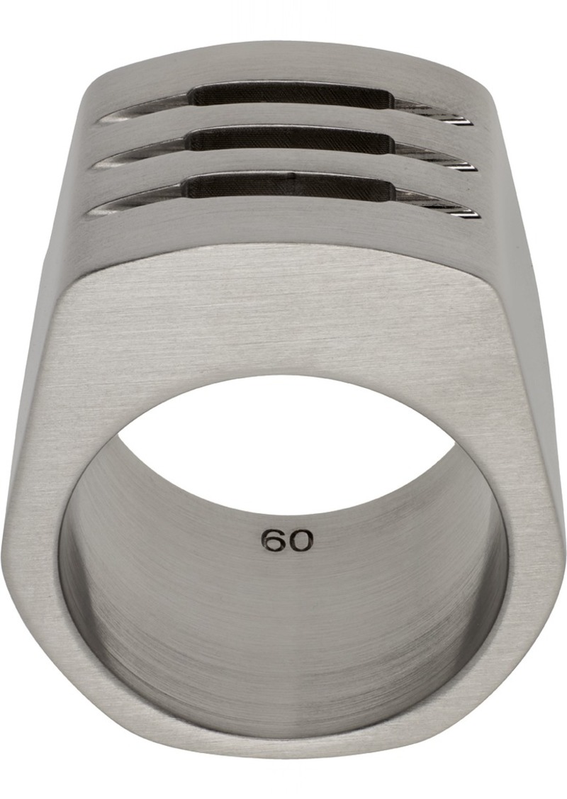 Rick Owens Silver Grill Thumb Ring