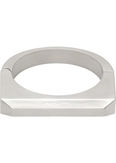 Rick Owens Silver Porterville Beveled Bangle