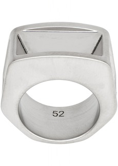 Rick Owens Silver Porterville Imploded Ring