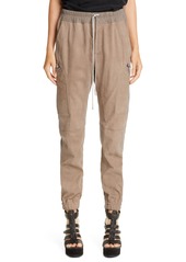 Rick Owens Suede Cargo Joggers in Dirt at Nordstrom