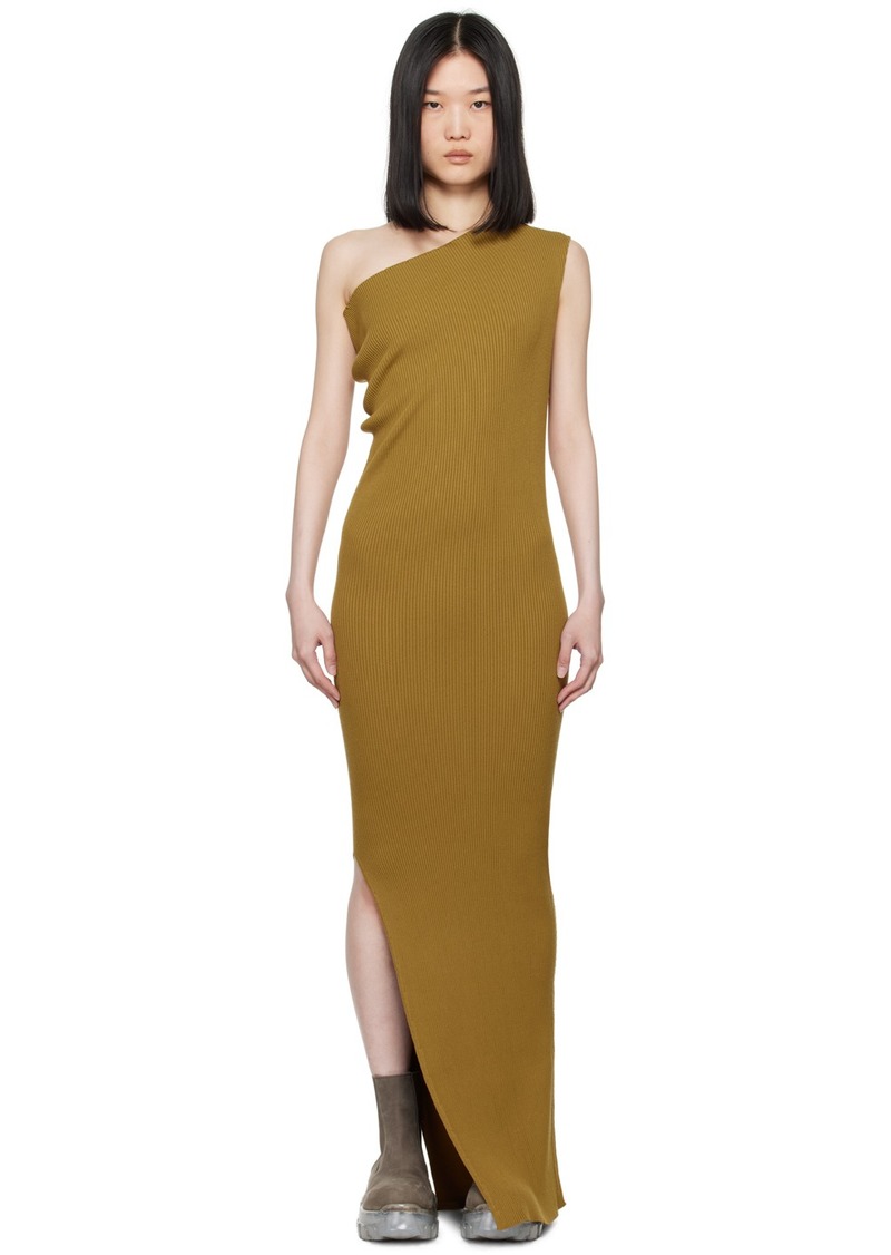 Rick Owens Tan Porterville Athena Maxi Dress