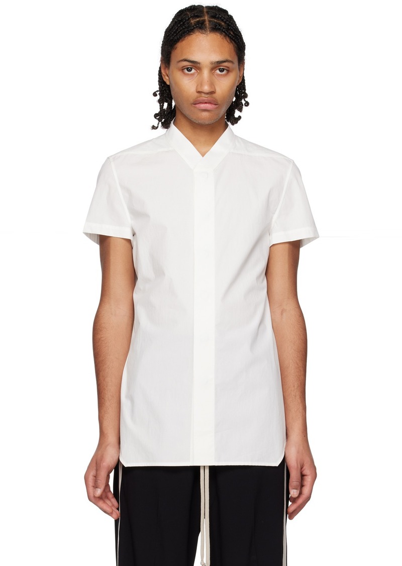 Rick Owens White Golf Shirt