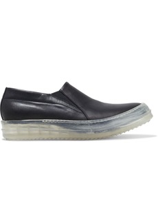 Rick Owens - No Cap leather slip-on sneakers - Black - EU 37