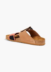 Birkenstock - Rotterdam rubber and suede sandals - Brown - EU 35