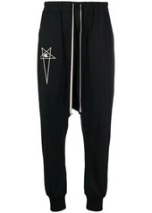 RICK OWENS X CHAMPION logo-embroidered drop-crotch track pants