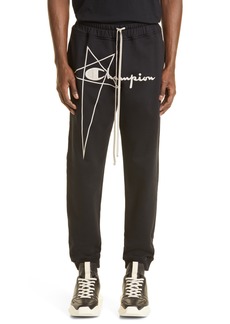 RICK OWENS X CHAMPION Men's Organic Cotton Joggers in Black at Nordstrom