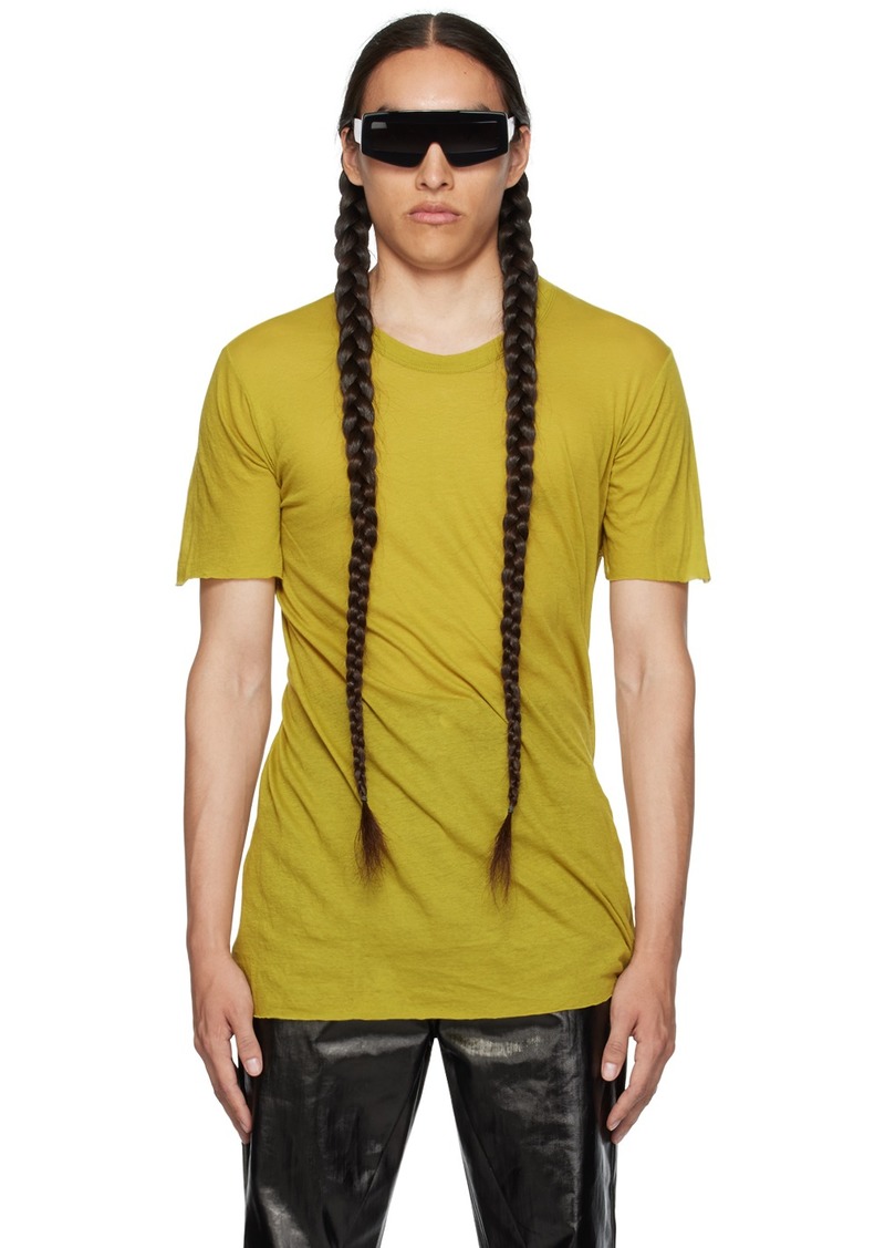 Rick Owens Yellow Basic T-Shirt