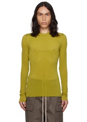 Rick Owens Yellow Edfu Long Sleeve T-Shirt