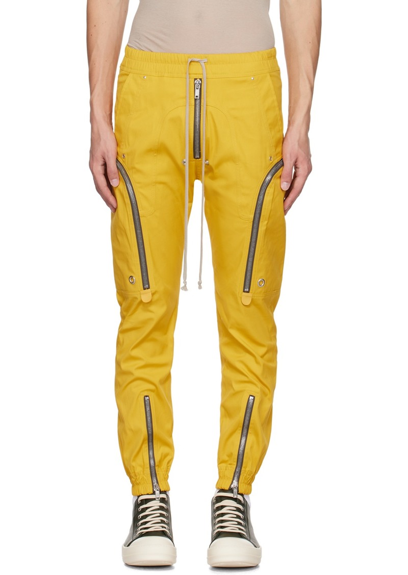 Rick Owens Yellow Porterville Bauhaus Cargo Pants