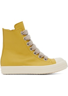 Rick Owens Yellow Porterville Jumbolaced Sneakers