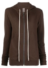 RICK OWENS zip-up cashmere hoodie