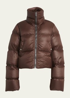 Rick Owens Zip-Up Funnel Neck Puffer Jacket