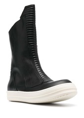 Rick Owens round-toe leather boots