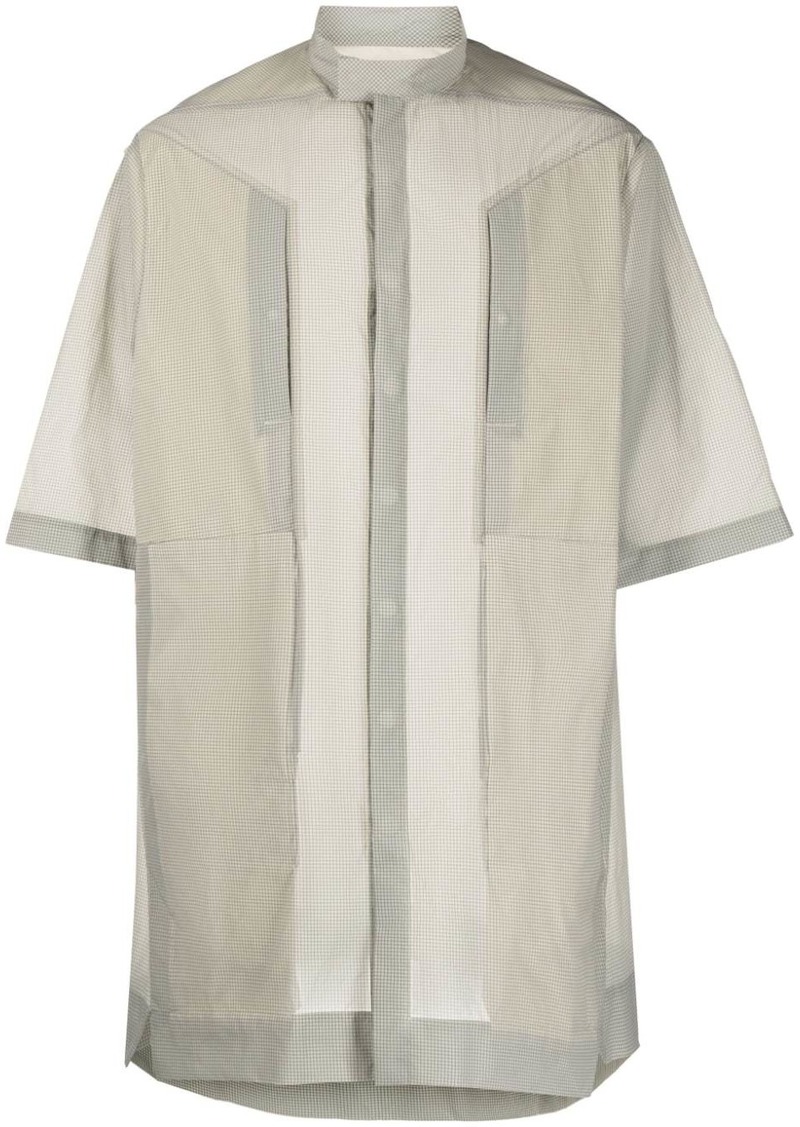 Rick Owens semi-sheer short-sleeve shirt