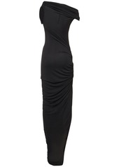 Rick Owens Sienna Twist-shoulder Asymmetric Dress