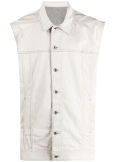 Rick Owens sleeveless cotton denim vest