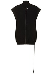 Rick Owens Sleeveless Jersey Zip Vest