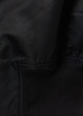 Rick Owens Sleeveless Nylon Cropped Bomber Jacket