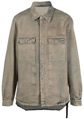 Rick Owens stonewashed denim shirt