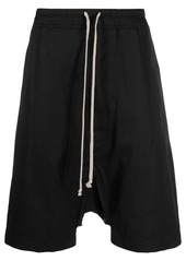 Rick Owens stretch-cotton drop-crotch shorts