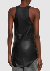 Rick Owens Stretch Leather Sleeveless Top