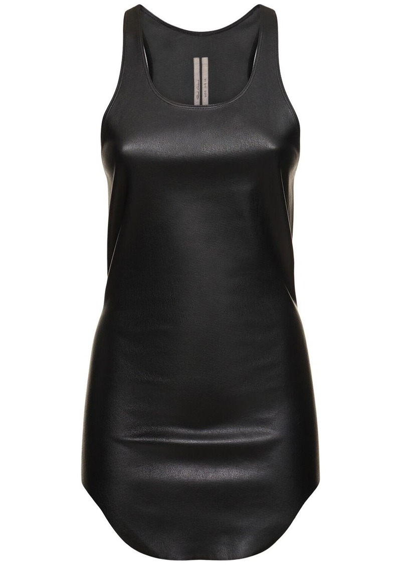 Rick Owens Stretch Leather Sleeveless Top