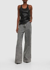 Rick Owens Stretch Leather Sleeveless Top