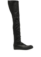 Rick Owens thigh-length leather boots