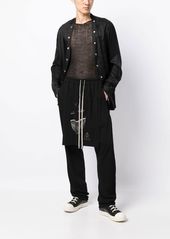 Rick Owens Toothface Belas crop-crotch track pants