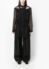 Rick Owens utility see-through shirt