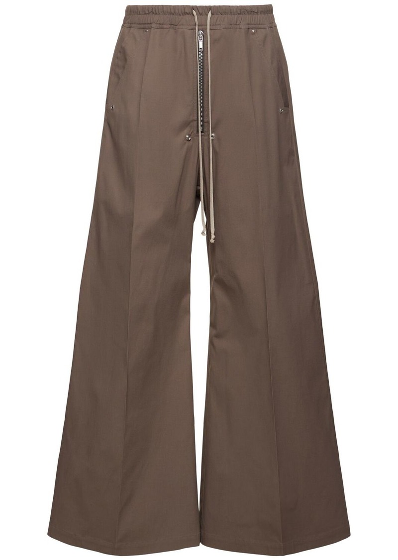 Rick Owens Wide Bela Stretch Cotton Pants