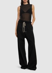 Rick Owens Wide Nylon Zip Pants