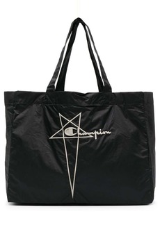 Rick Owens x Champion logo-embroidered tote bag